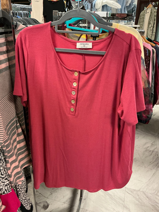 Zenana T-Shirt XXXL Red