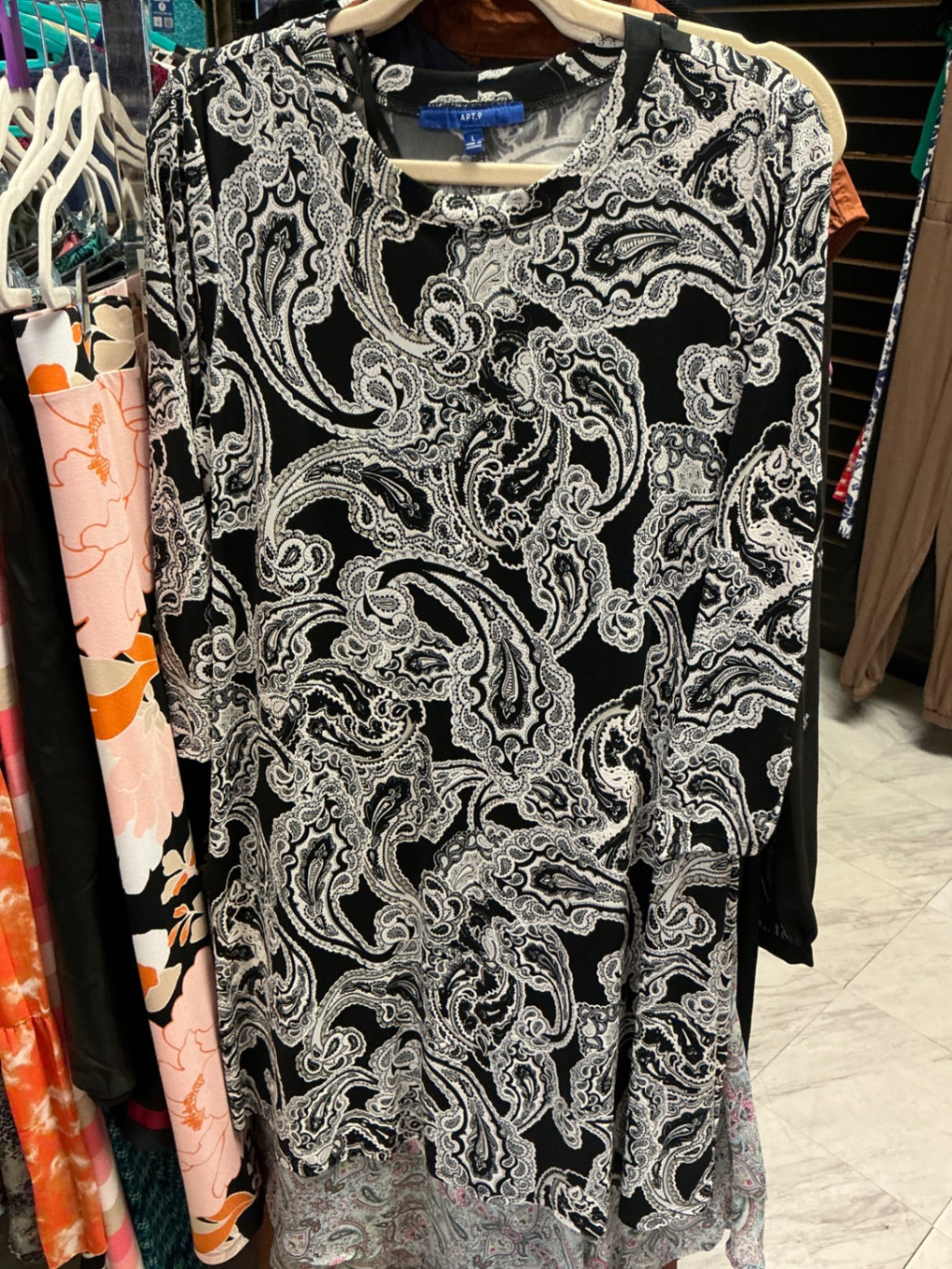 Apt. 9 Dress L Black and White