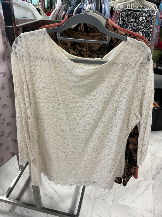 Charter Club Blouse 2X Cream