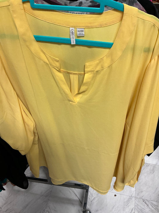 Cato Blouse 26/28 Yellow