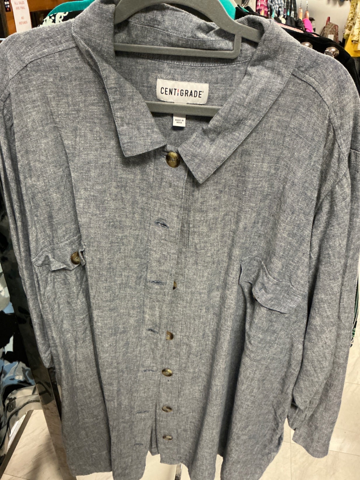 Centigrade Shirt 5X Gray