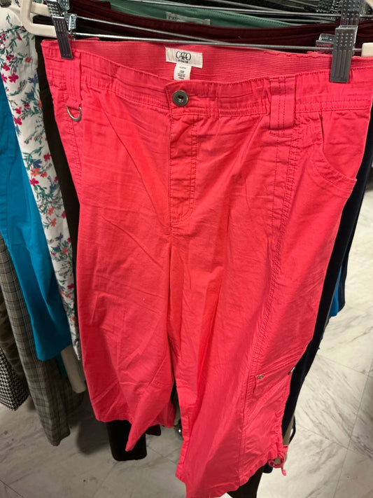 Cato Capri Pants 24W Coral