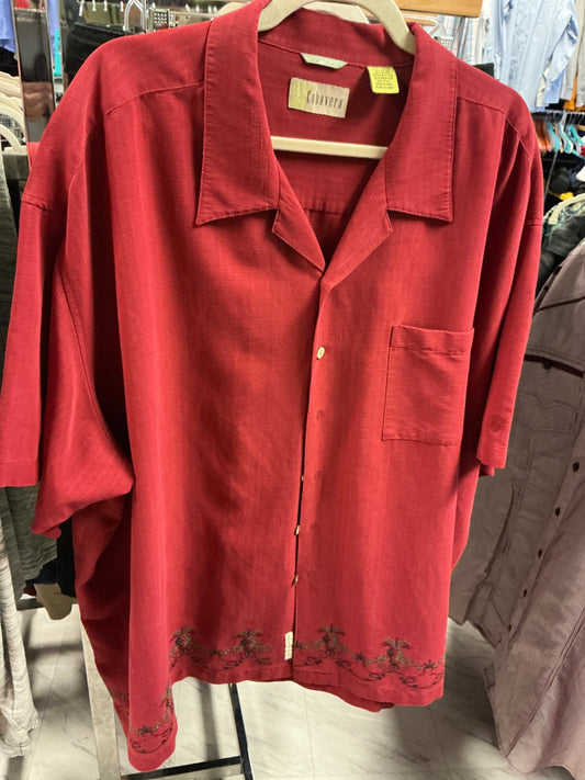 Chavera Short Sleeve Shirt 4X Red