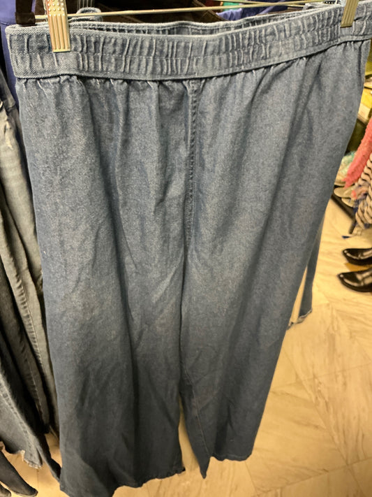 Woman Within Pants 30W Blue