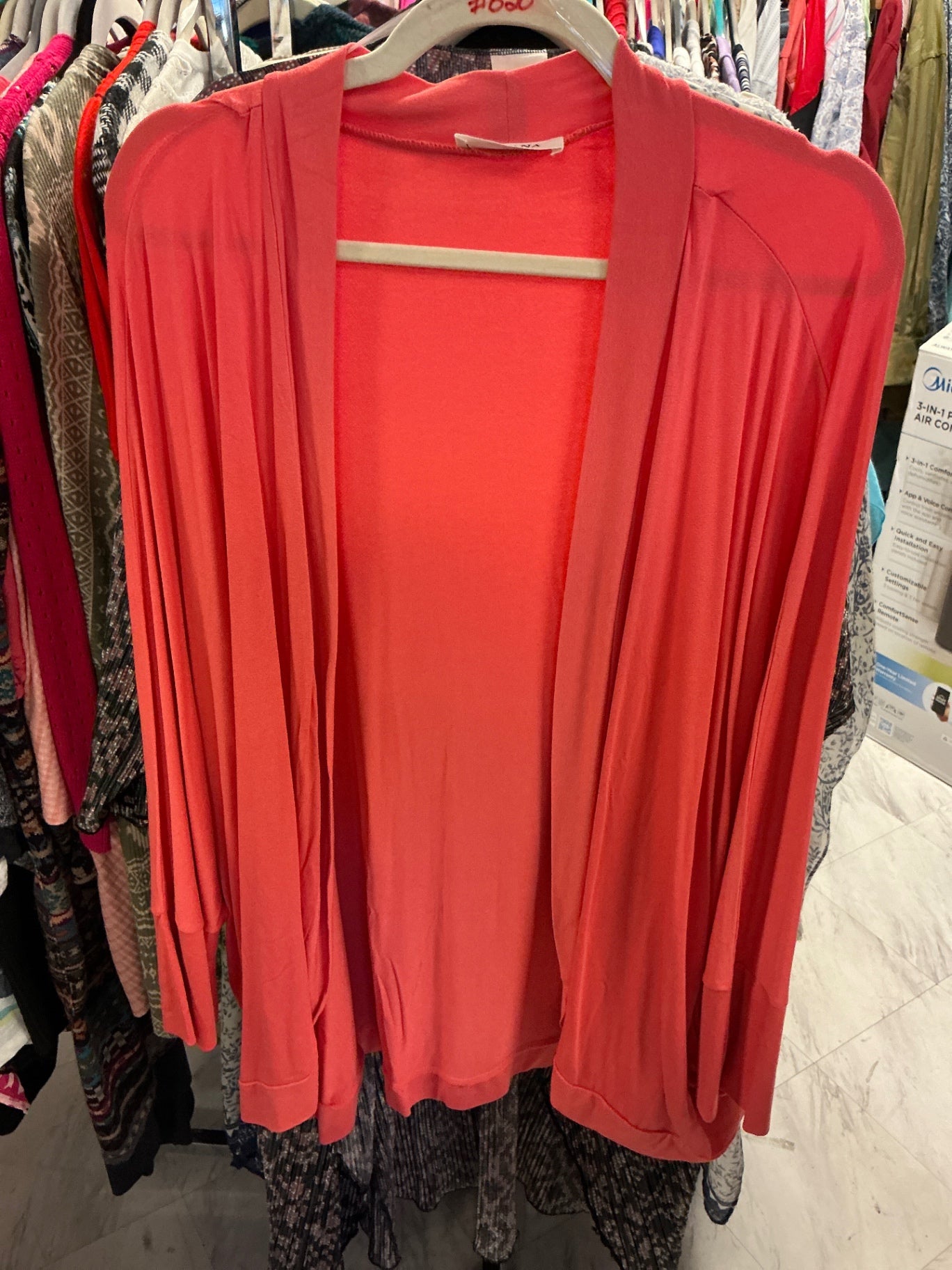 Zenana Cardigan 3X Coral NWOT