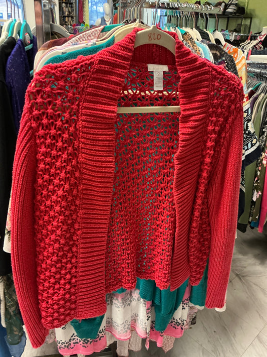 Chico’s Cardigan 2 Red
