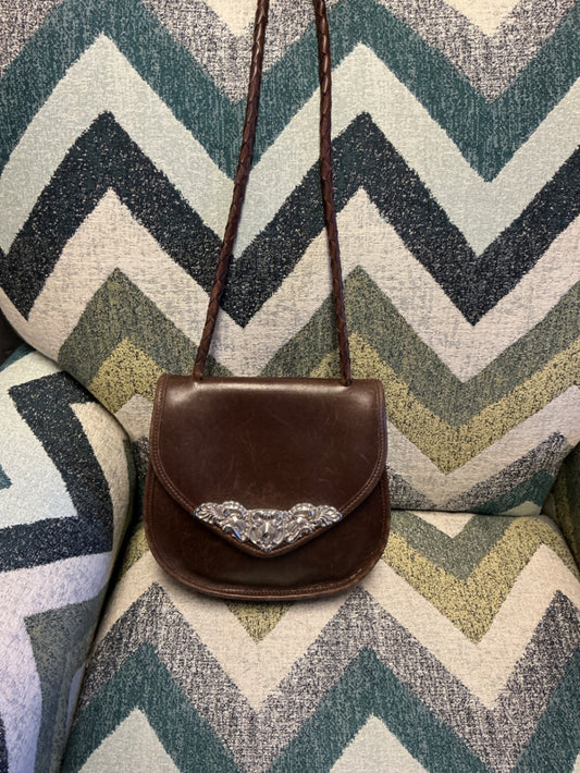 Brighton VINTAGE Leather Crossbody Brown