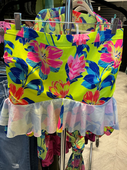 Cacique Swim Top 28 Neon Yellow