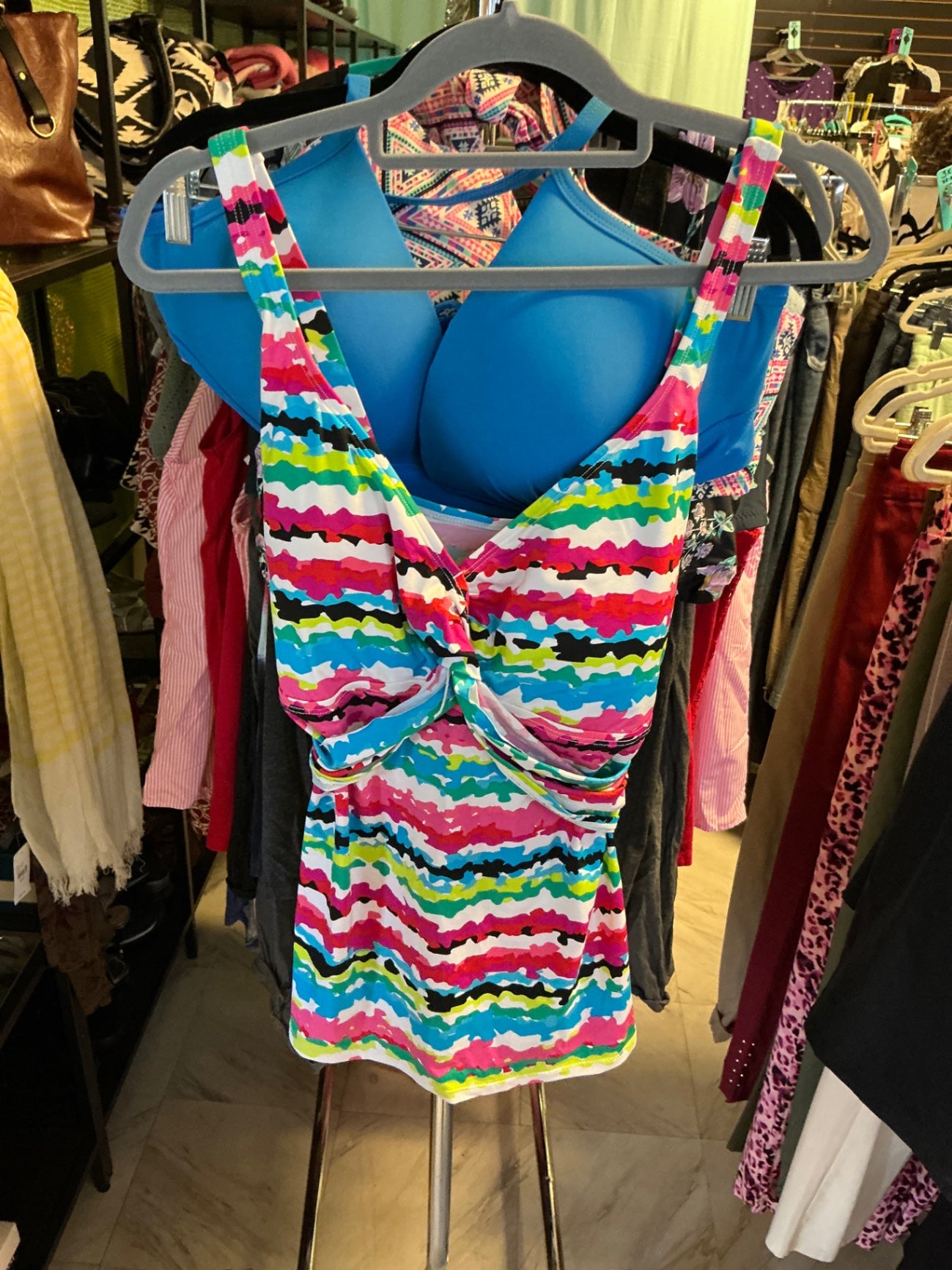 Apt. 9 Swimsuit 22W Multicolor