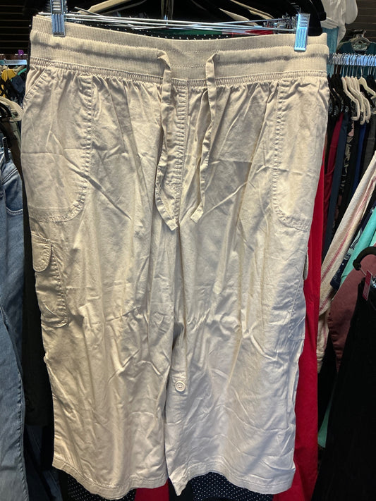 Woman Within Cargo Capri 26W Beige