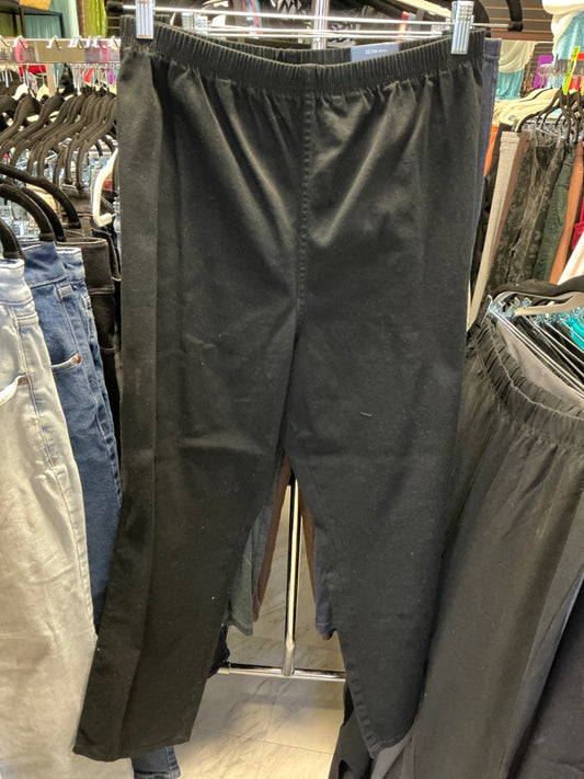 Avenue Denim Pants 22/24 Black NWT