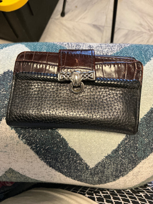Brighton Bi-Fold Wallet Black and Brown
