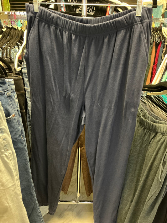 Woman Within Jogger Pants 22/24 Navy Blue