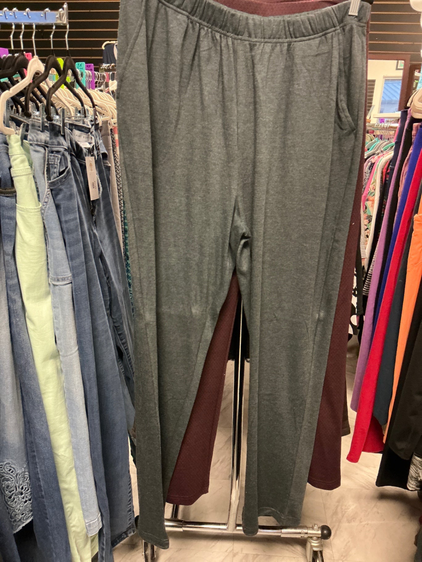 Woman Within Jogger Pants 1X Gray