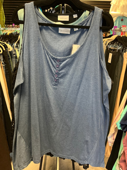 Avenue Tank Top 26/28 Blue NWT