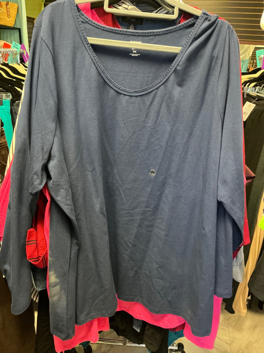 Avenue Long Sleeve Top 30/32 Navy Blue