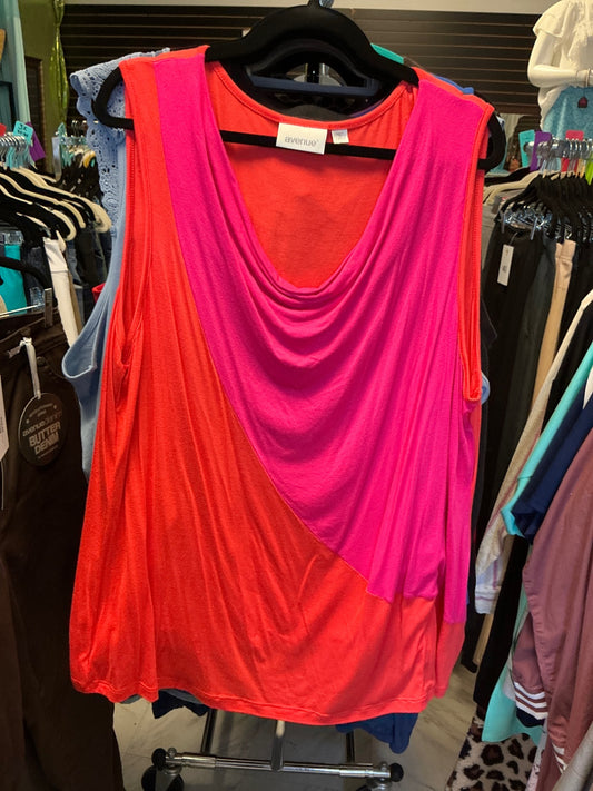 Avenue Tank Top 22/24 Red and Pink