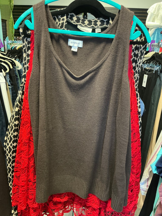 Avenue Sweater Tank Top 26/28 Brown