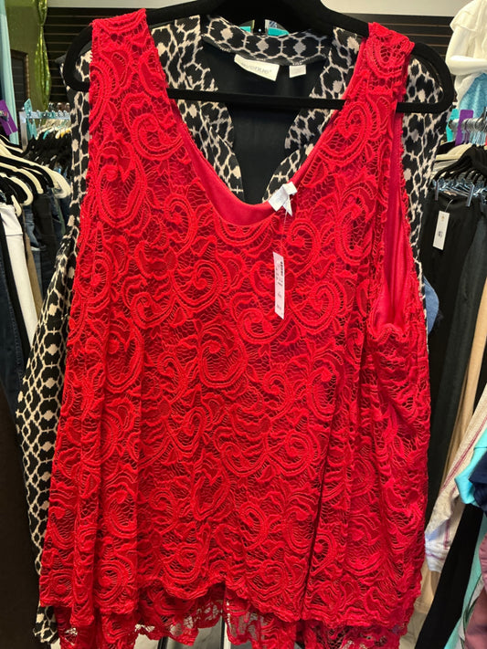 Avenue Tank Top 30/32 Red NWT