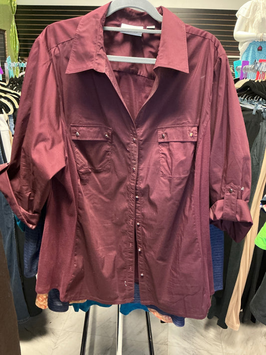 Avenue Shirt 26/28 Burgundy