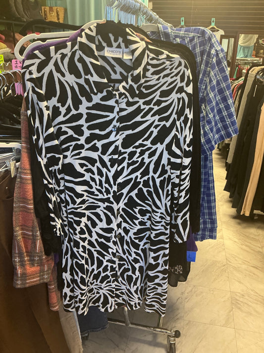 Chico's Shirt 2 Black and White