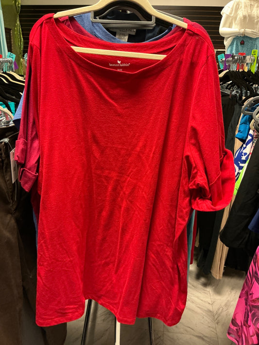 Woman Within T-Shirt 3X Red