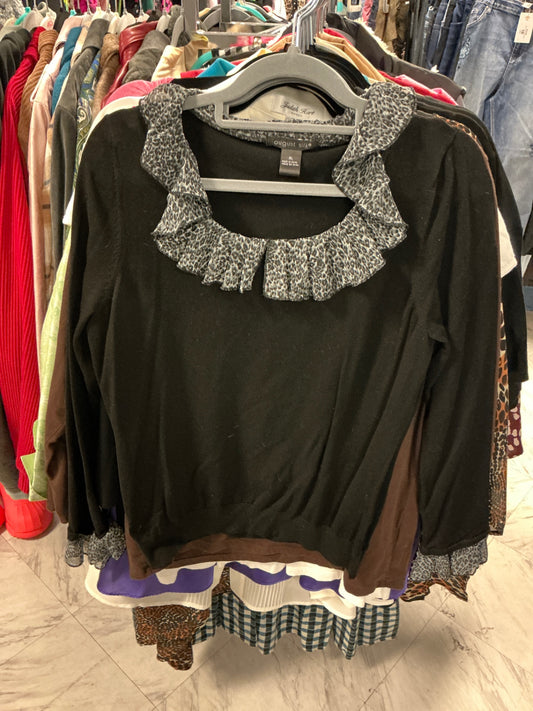 August Silk Sweater XL Black