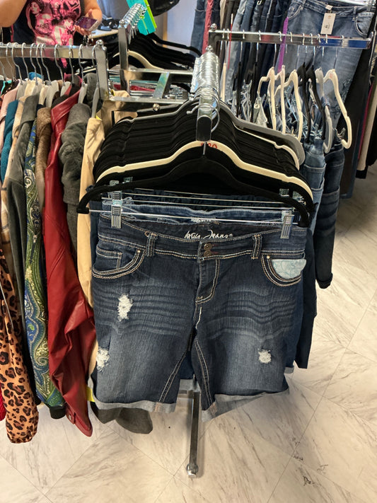 Atiya Jeans Denim Shorts 18 Dark Blue