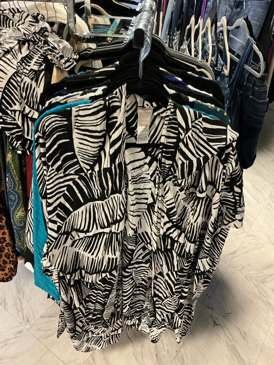 Chico's Shirt O/S Black and White