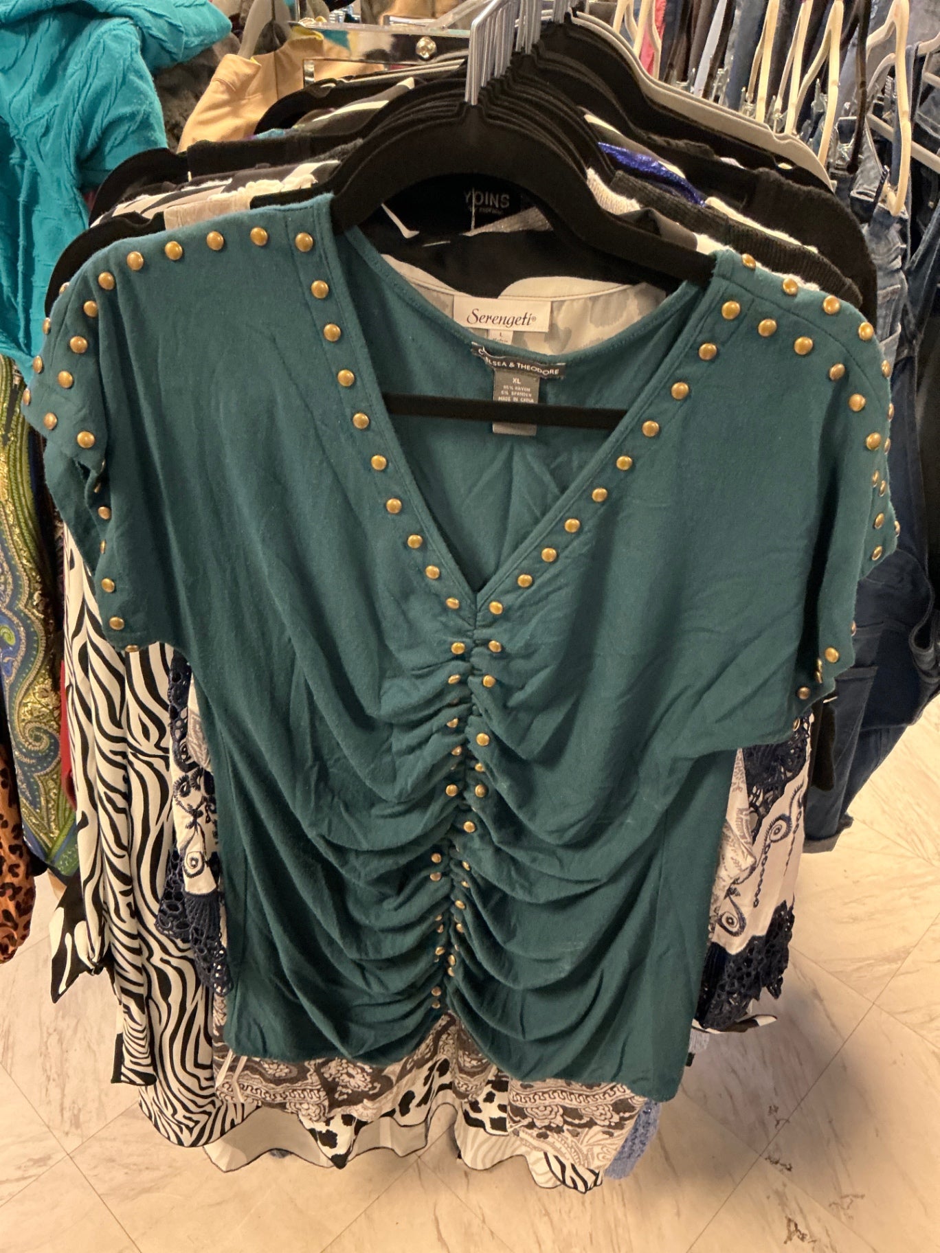 Chelsea & Theodore T-Shirt XL Teal
