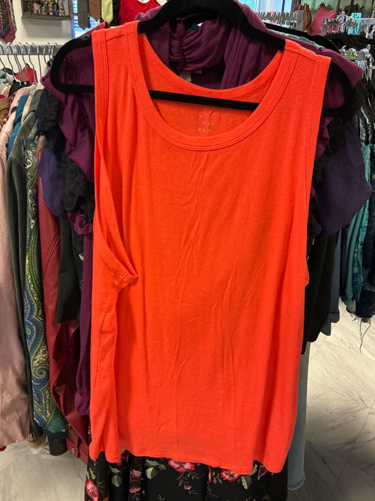 A New Day Tank Top - Orange - 4X