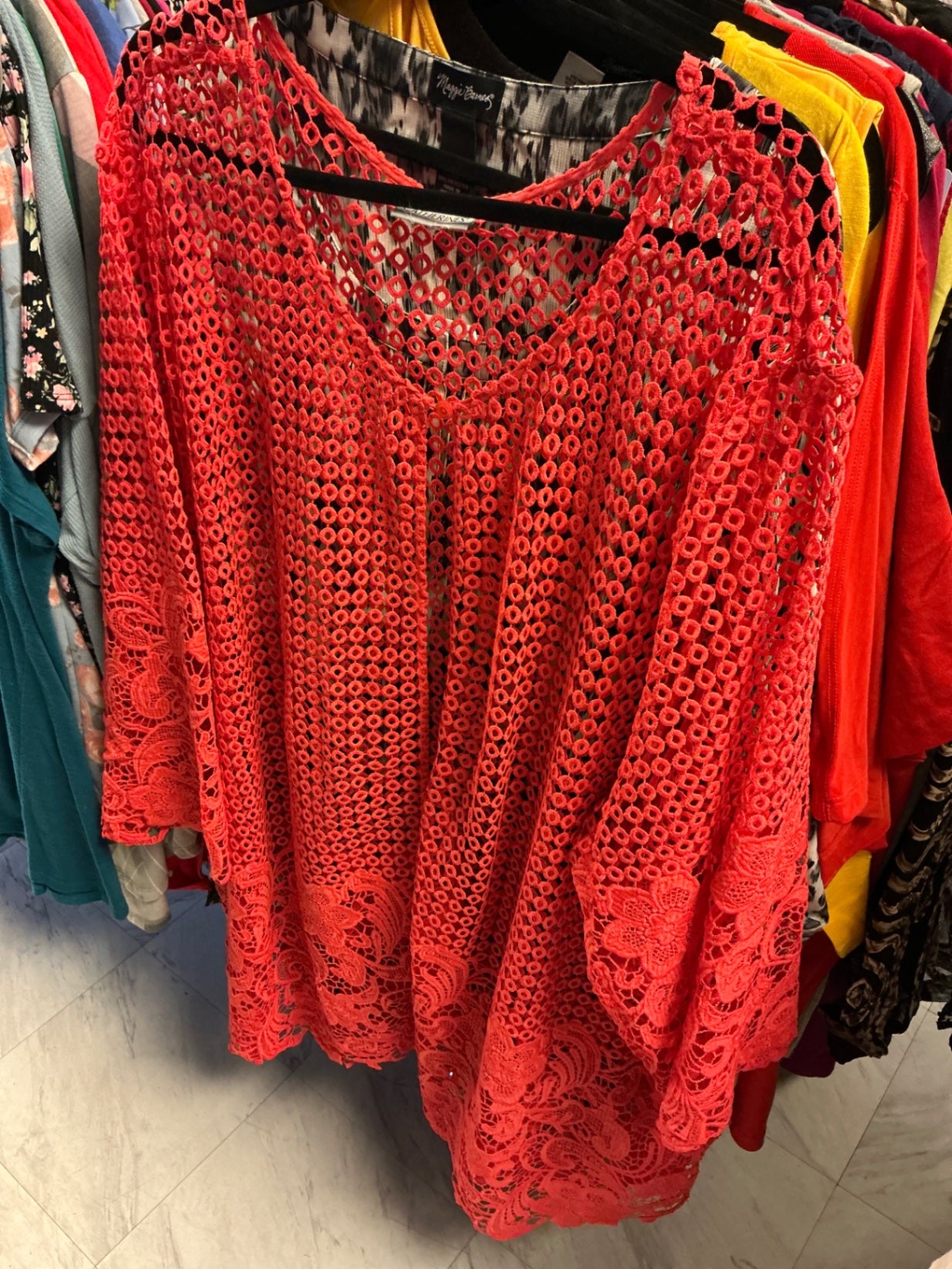 Catherine’s Cover-Up - Coral - 4X