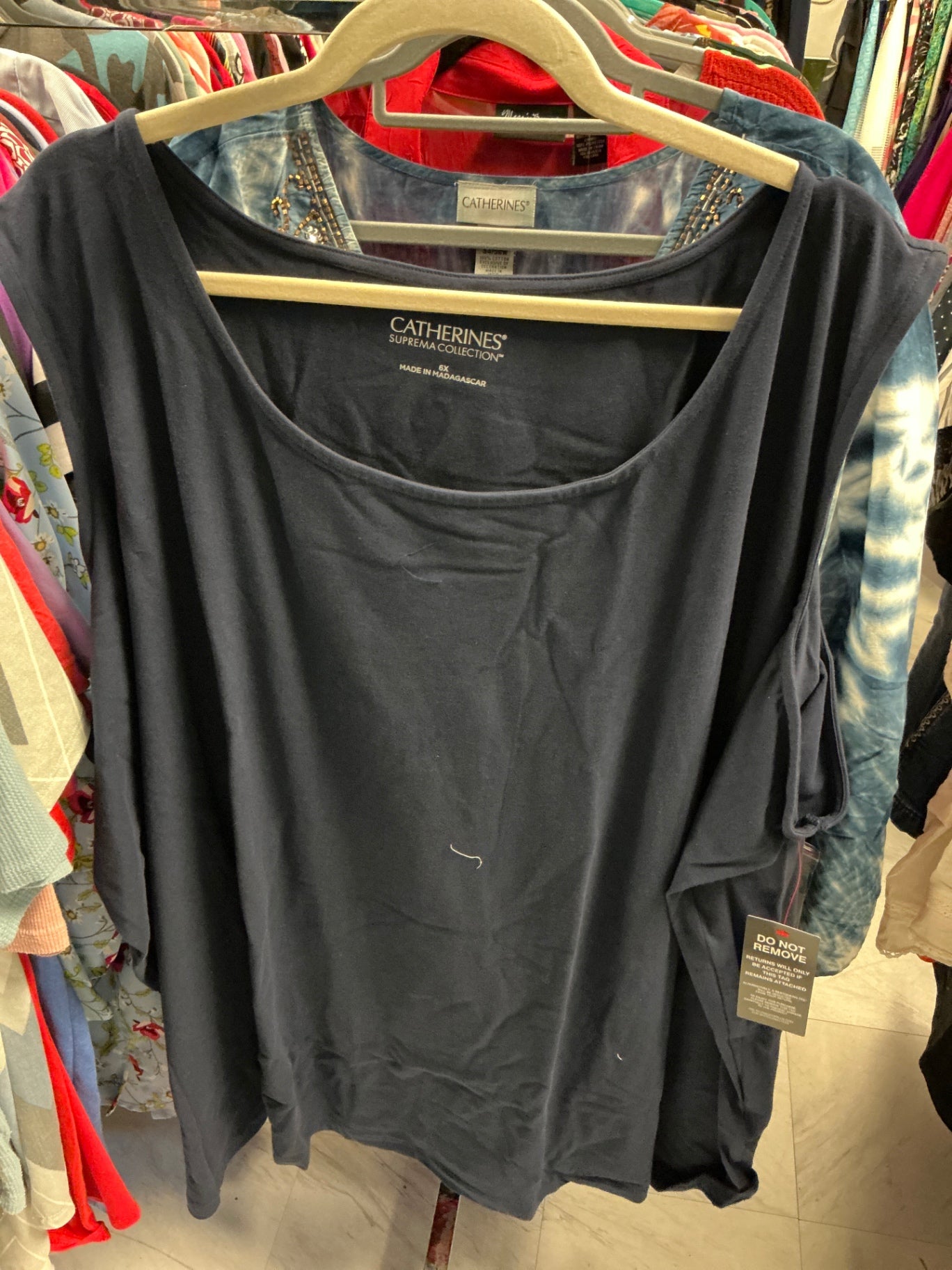 Catherines Tank Top - Navy Blue - 6X NWT