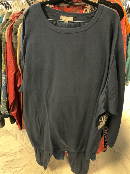 Woman Within Sweatshirt/Jogger Set - Navy Blue - 6X 42/44 NWT