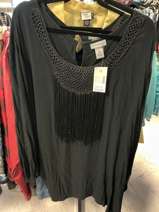 Catherines Blouse - Black - 4X NWT