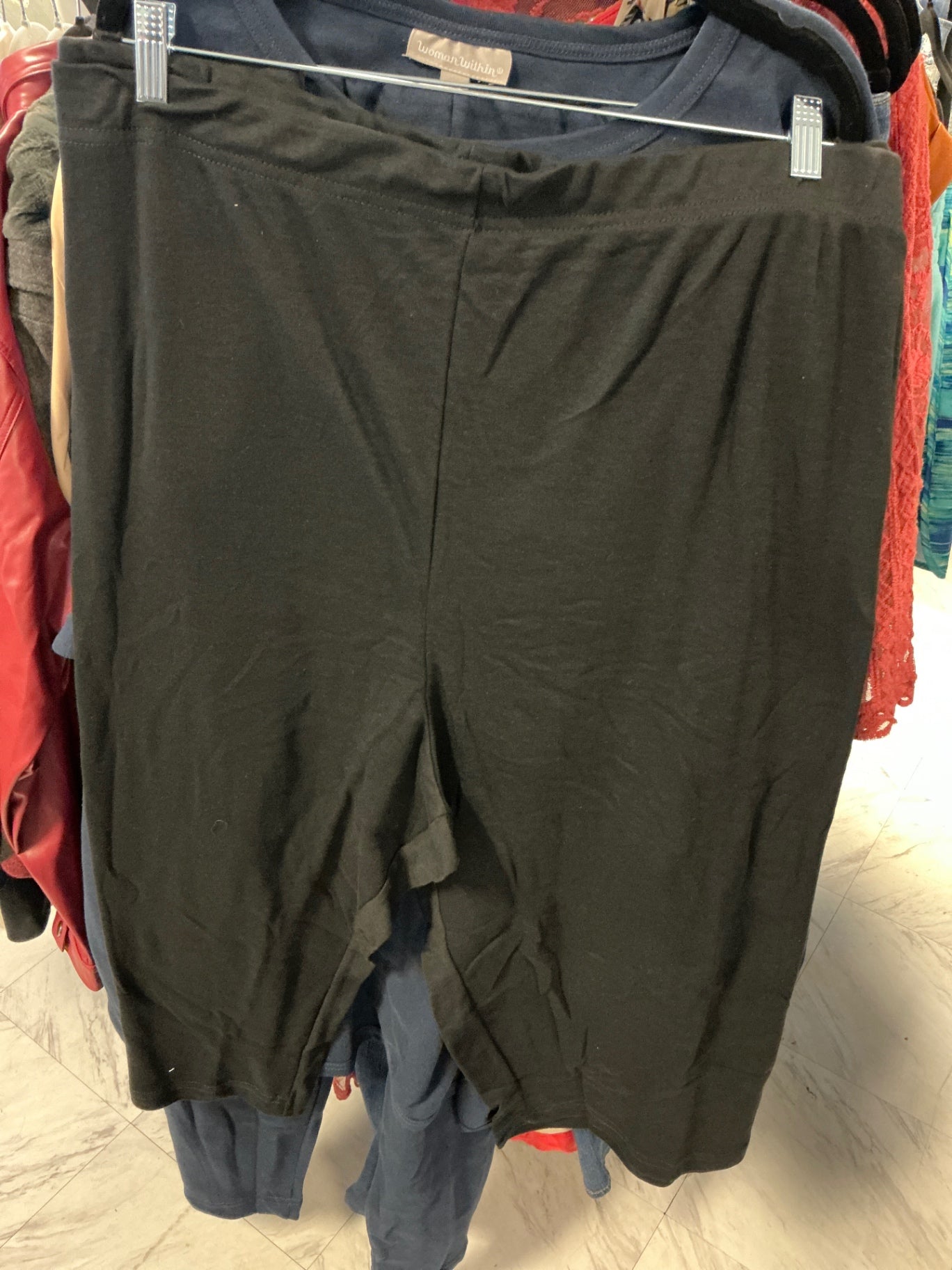 Woman Within Capri Pants - Black - 6X 42/44