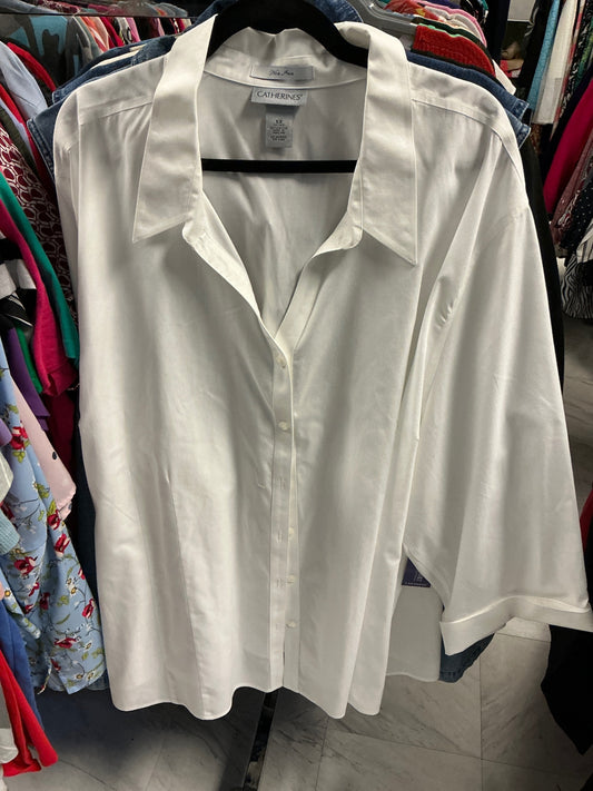 CATHERINES Shirt - White - 5X NWT