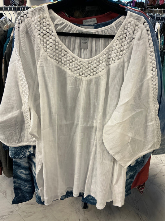 Catherines Blouse - White - 5X NWT