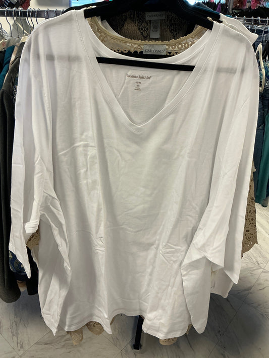 Woman Within T-Shirt - White - 6X NWOT