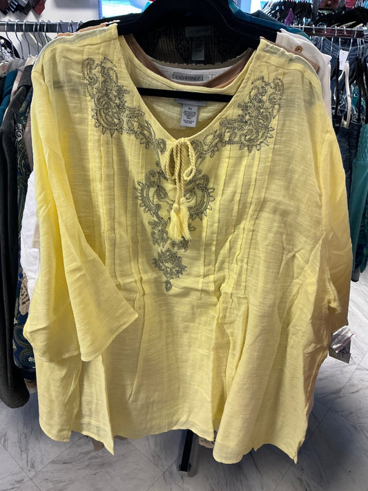 Catherines Blouse - Yellow - 5X NWT