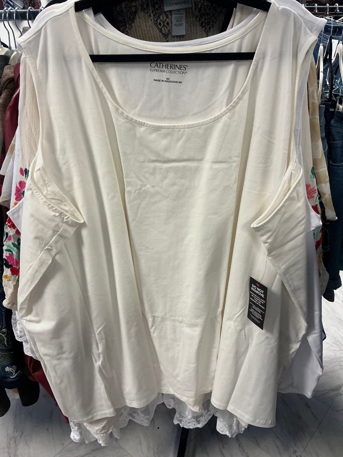 Catherines Tank Top - Off-white - 6X