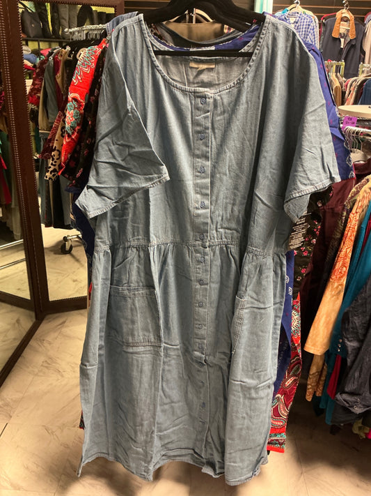 Woman Within Denim Dress - Light Blue - 42w NWT