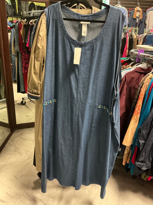 Anna Maxwell Denim Dress - Blue - 4X 30/32 NWT