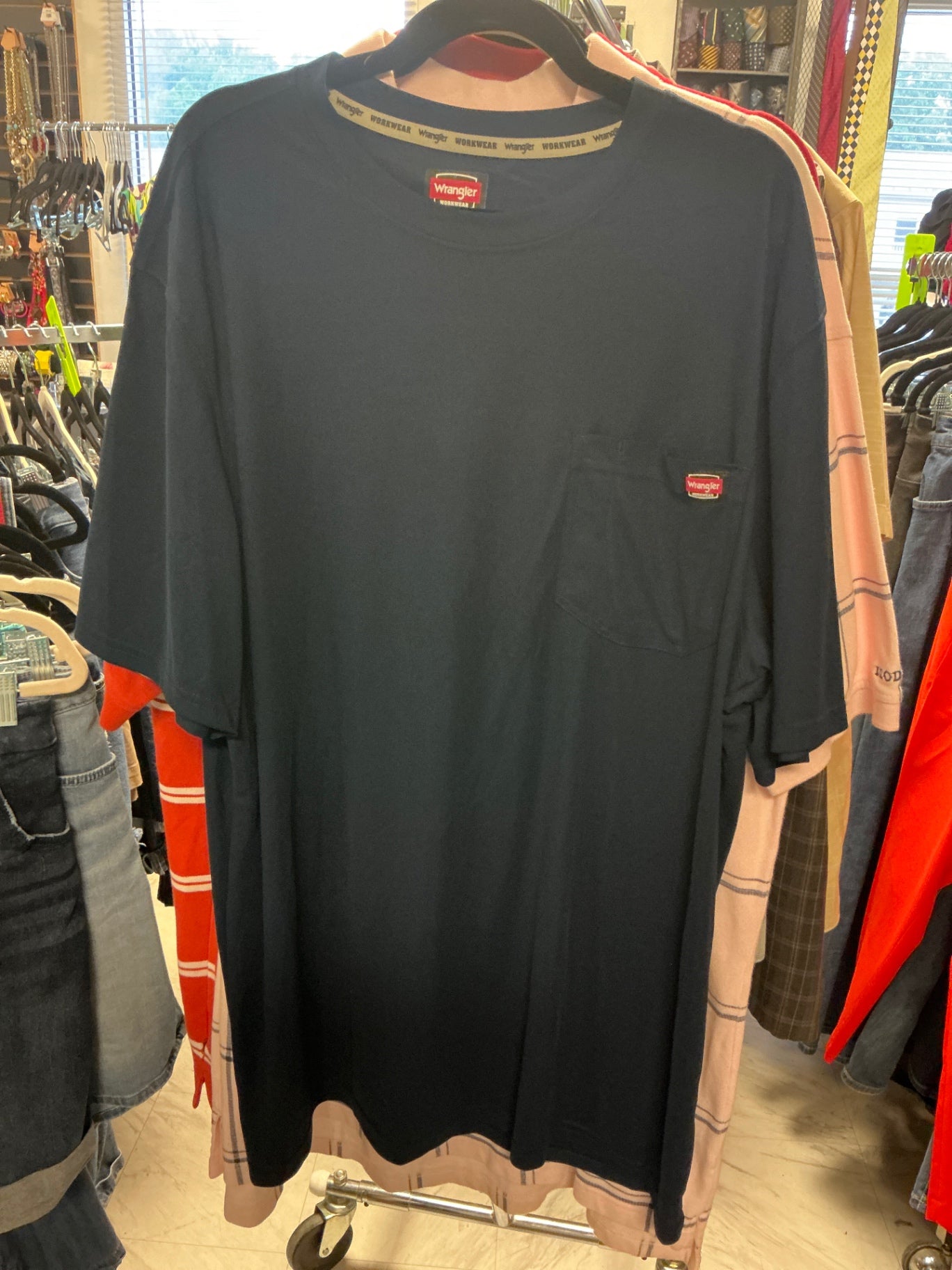 Wrangler Dri-Fit T-Shirt - Navy Blue - 2XLT