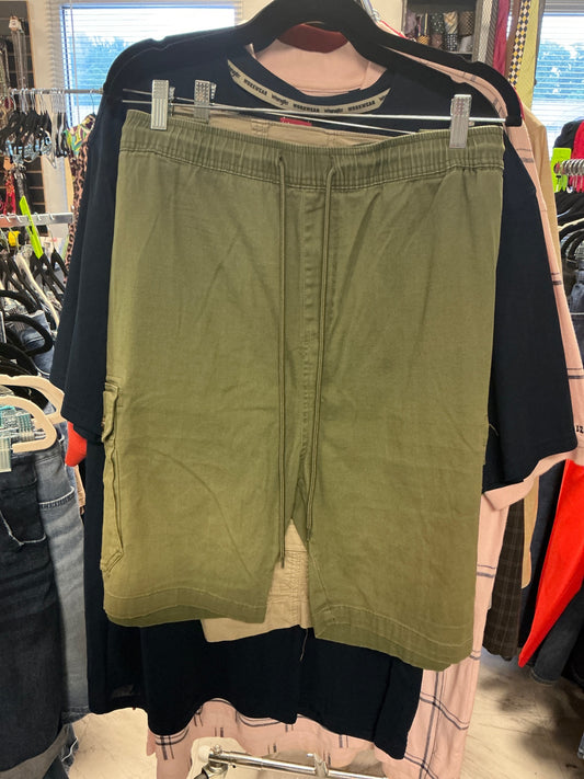 Brooklyn Cloth Cargo Shorts - Olive Green - 3XL