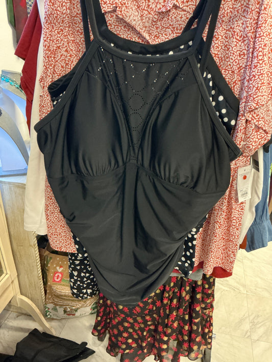 Ava & Viv Swimsuit - Black - 26W NWOT