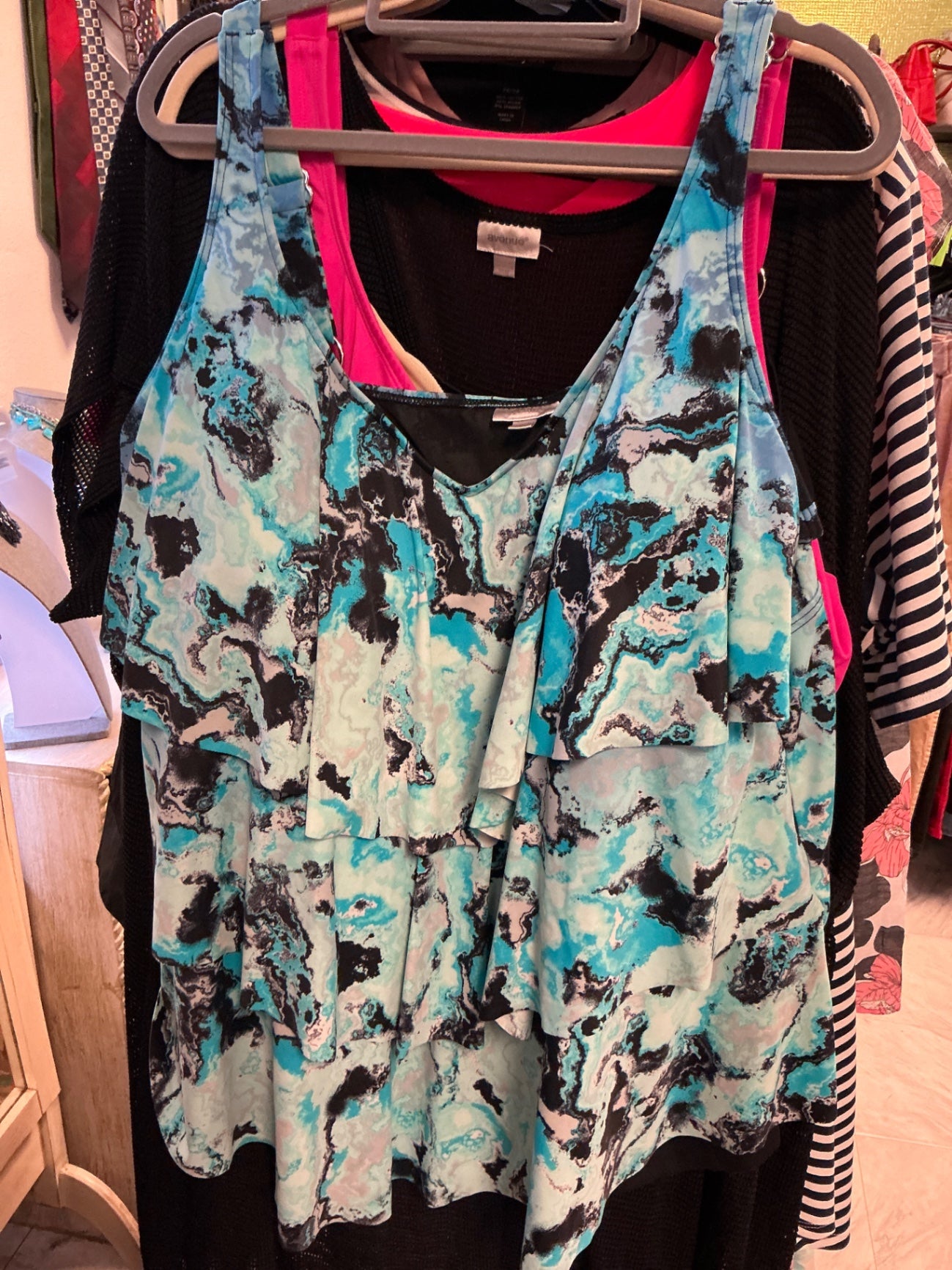 Avenue Tankini - Multicolor (mainly blue, black, and white) - 26