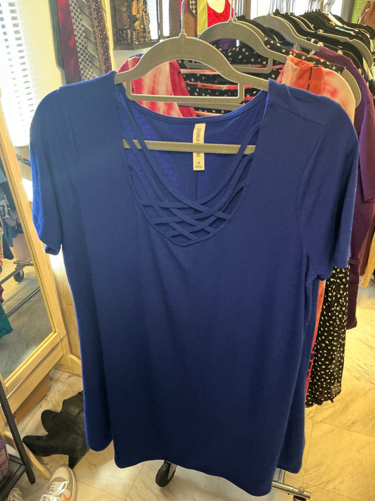 Zenana Premium T-Shirt - Blue - 1X