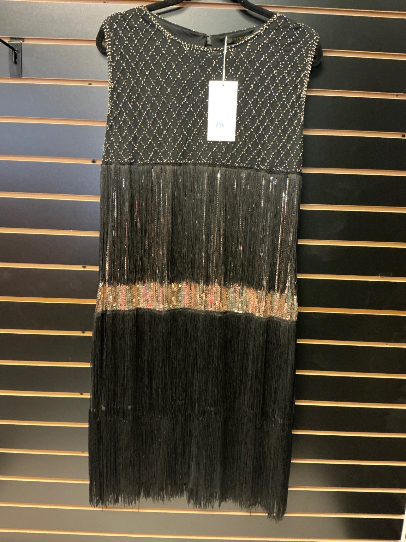 Babeyond Dress - Black, Gold, Pink, Green - 2XL NWT