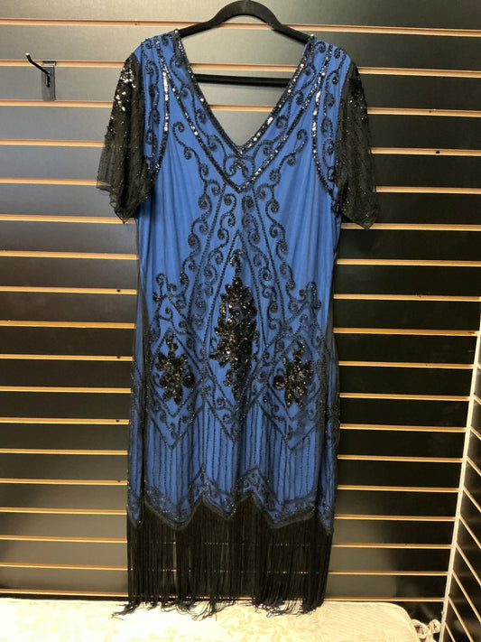 Babeyond Dress - Blue and Black - XXXL